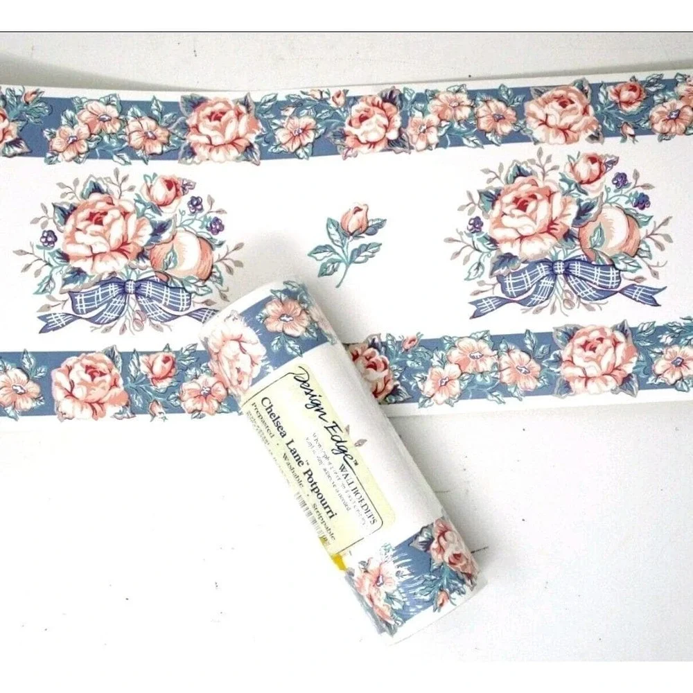 Wallpaper Border Country Chic Cottage Grandma Core Chelsea Lane 5 Rolls 6